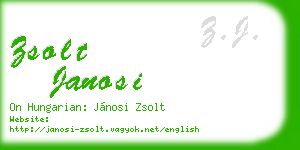 zsolt janosi business card